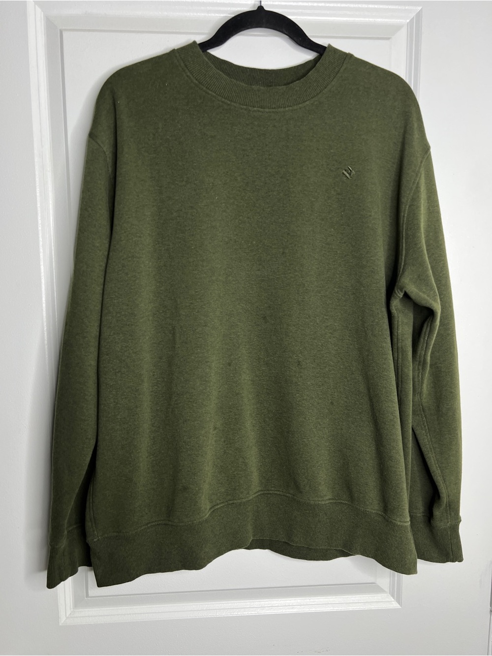 Rabbit Performance Running Green Sweatshirt Crewneck Men's XL Logo Flaw